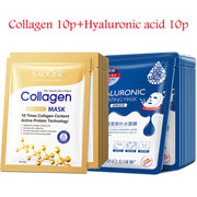 20 Pcs Hyaluronic Acid Collagen Face Mask