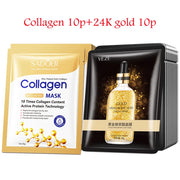 20 Pcs Hyaluronic Acid Collagen Face Mask