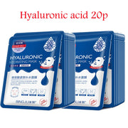 20 Pcs Hyaluronic Acid Collagen Face Mask